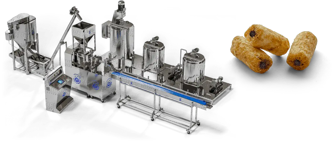 LÍNEA DE PRODUCCIÓN DE CHIPS DE MAÍZ RELLENOS LCK160